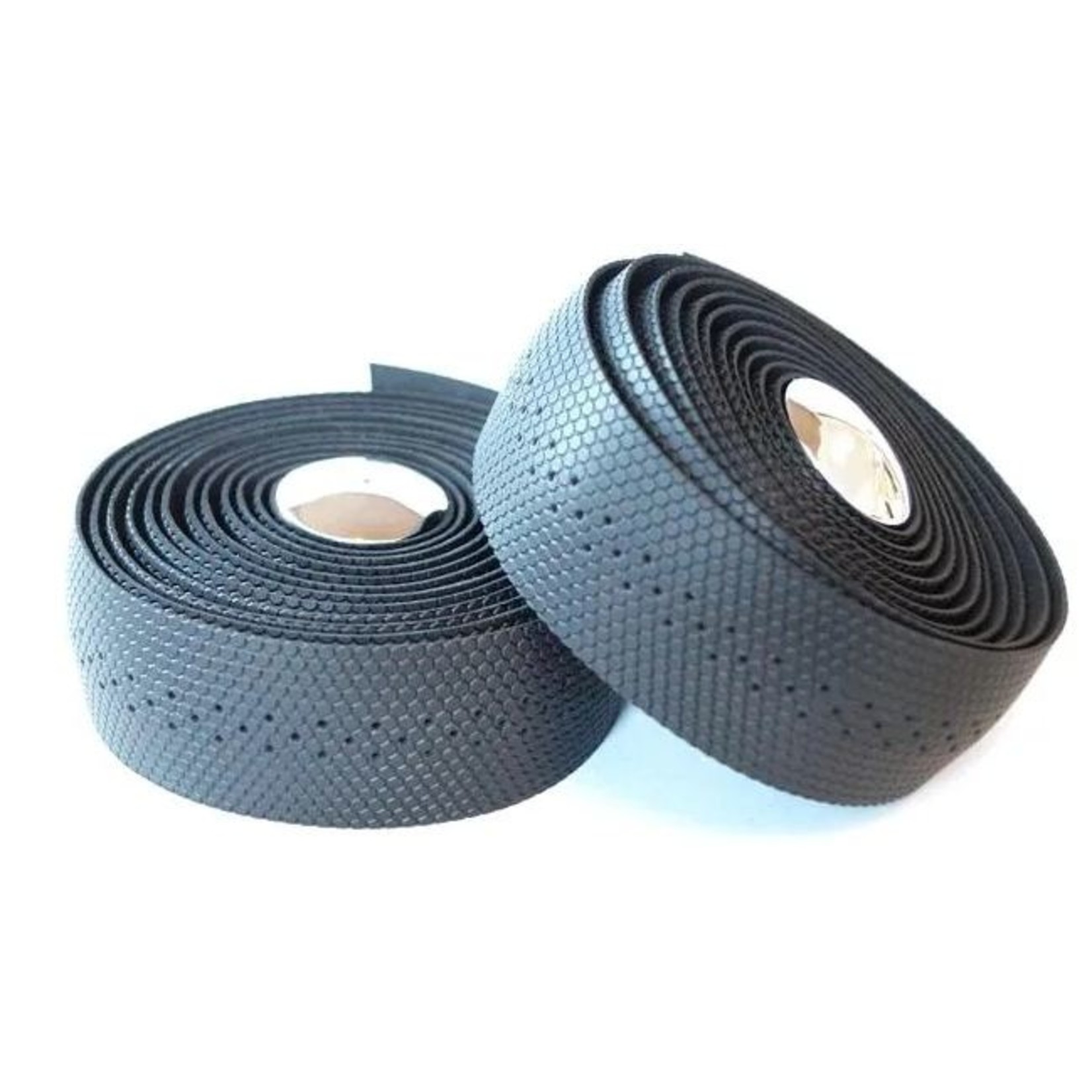 Velo Velo Bike/Cycling Bar Tape Wrap Microfibre Pin Hole Texture Shockproof - Black