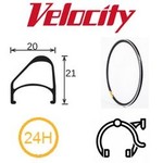 velocity Velocity Rim - Aerohead 16X13/8 [349] 24H MSW - Black - V1212