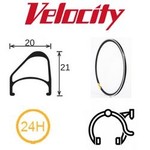 velocity Velocity Rim - Aerohead OC 20 (406) 24H ANO MSW - Black - V1747