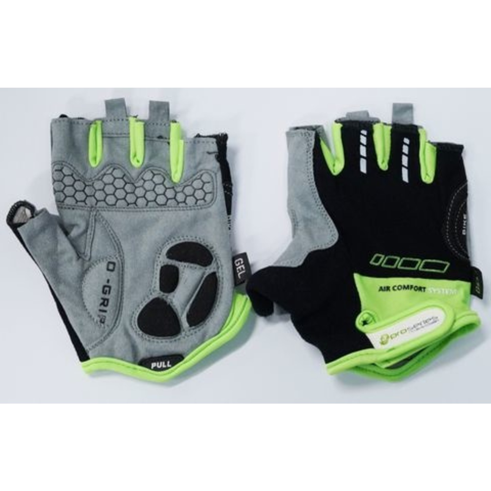 Pro Series Pro-Series - Gloves Amara Material With Gel Padding - Medium - Black/Green Trim