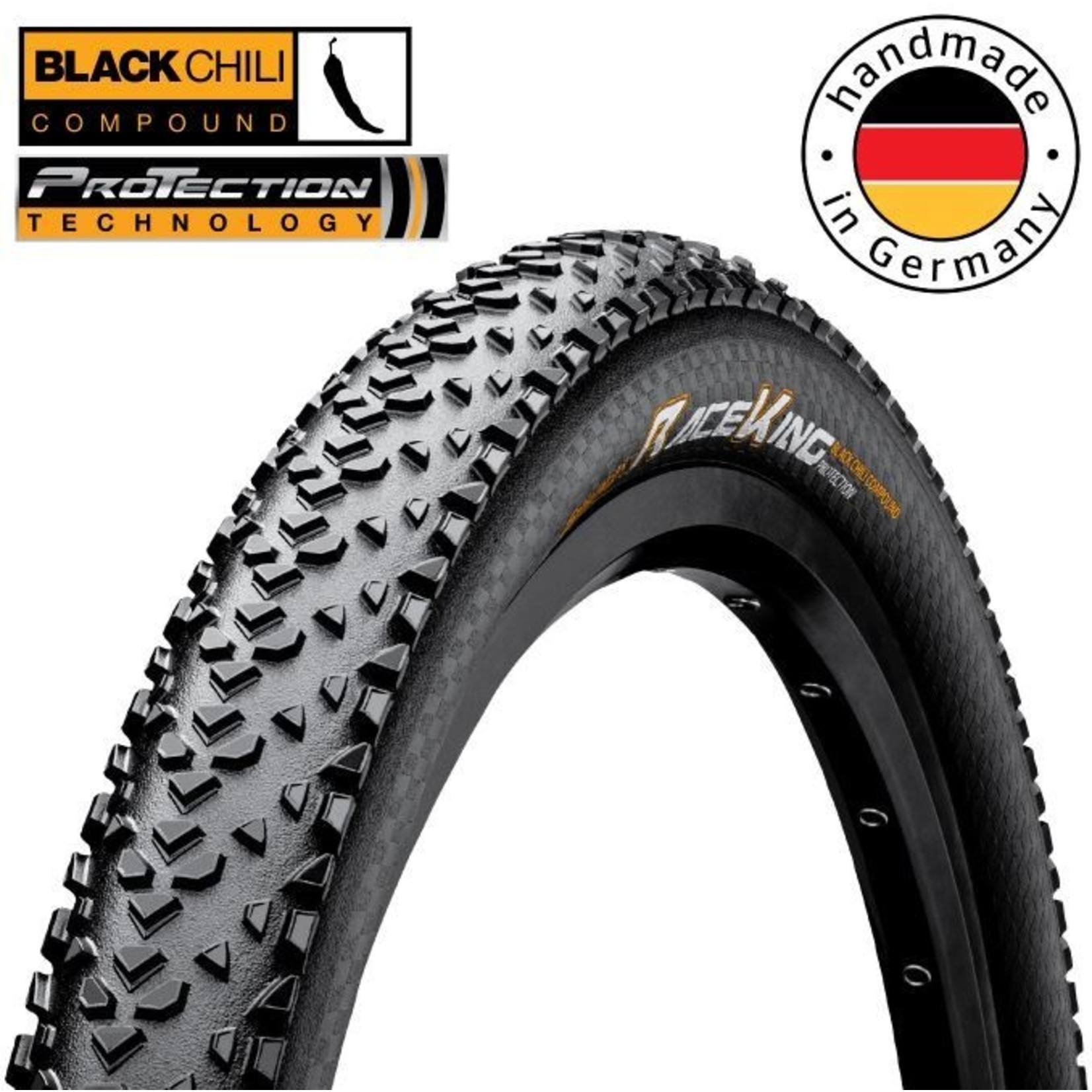 Continental 2 X Continental Race King Protection 29 X 2.2 Tubeless MTB Folding Bike Tyre