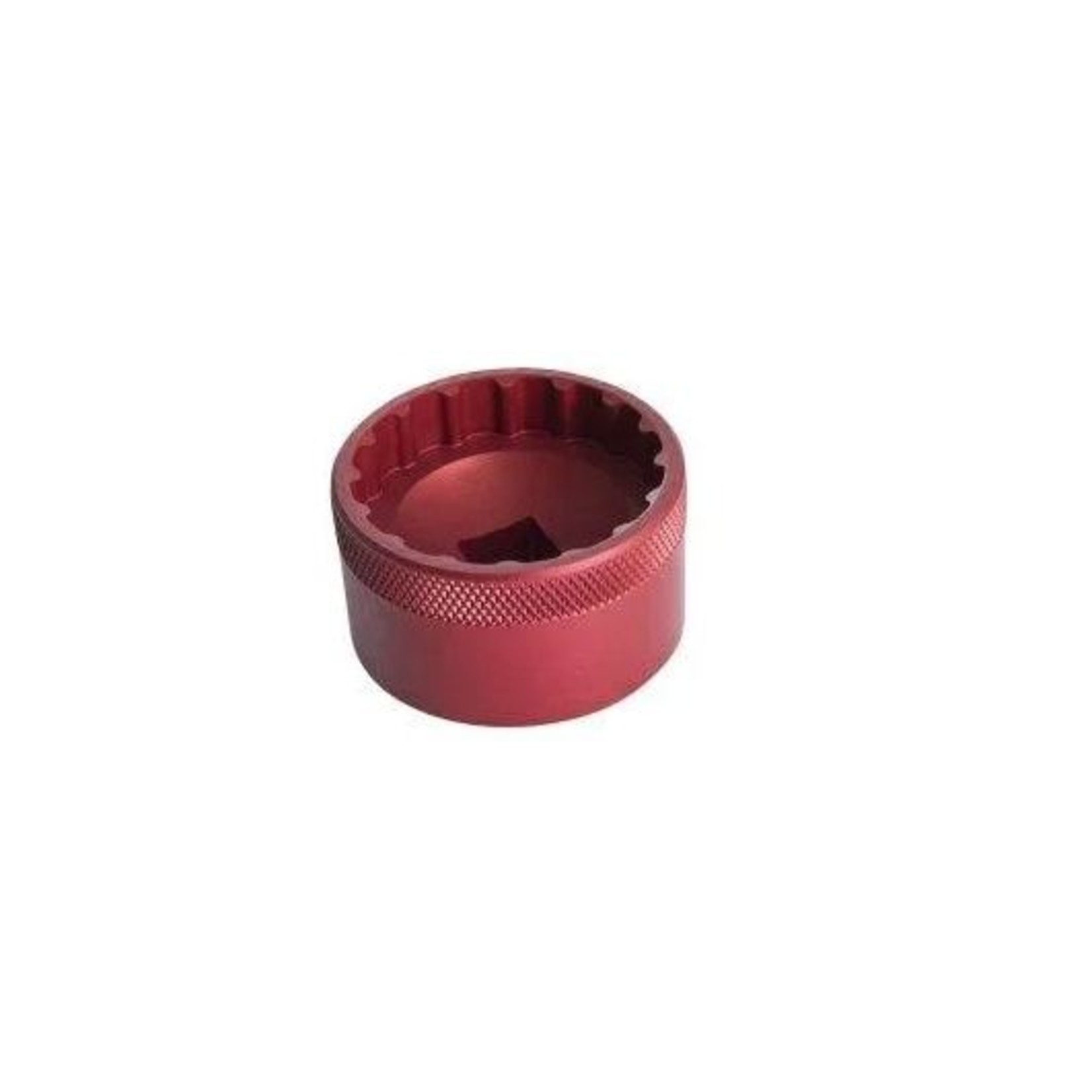 unior Unior - Bottom Bracket Socket - 16 Notch - Anodized 627623 - Red