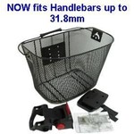 Flinger Flinger Basket - Front - Mesh With New Angle For Light Weight Cargo - Black - 25Cm X 34Cm X 25Cm