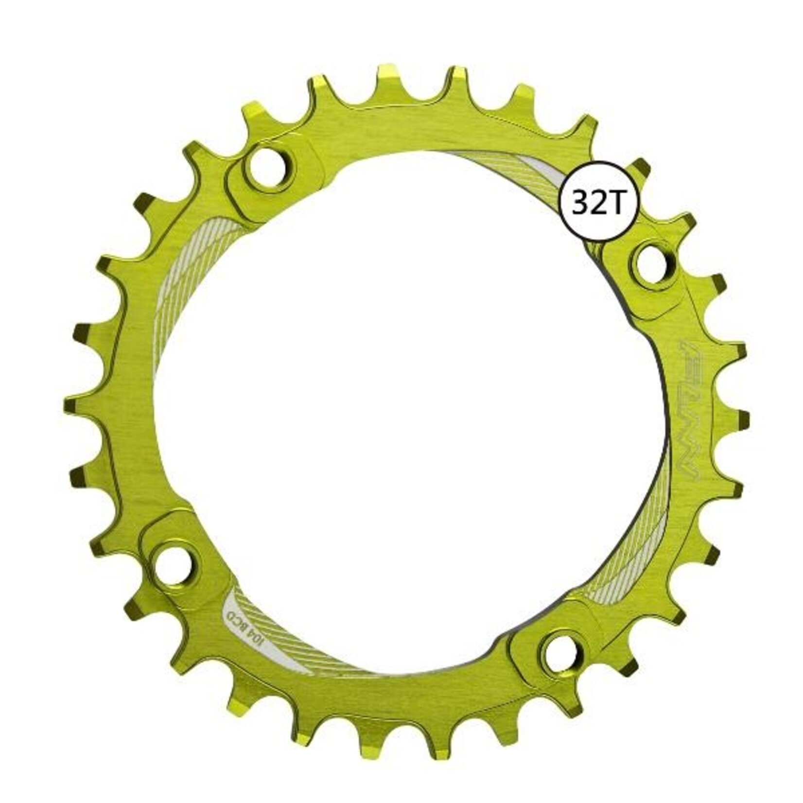 FUNN Funn Bicycle Chain Ring - Solo Narrow-Wide - 32T - 104mm BCD - Wasabi