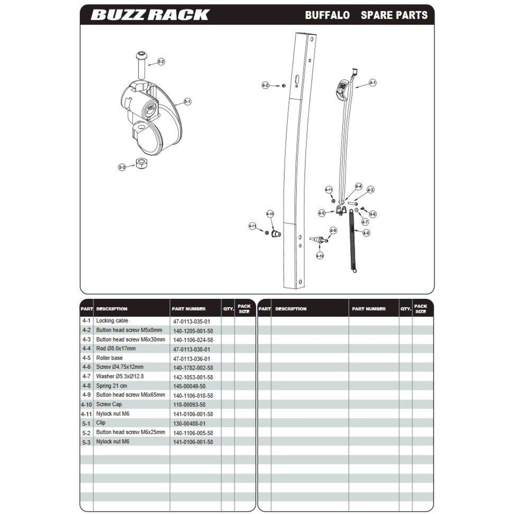 BuzzRack Buzz Rack Buffalo 4 Bike Dual Arm Rack Towball Tilt Mount Rack - 86 X 34 X 30cm