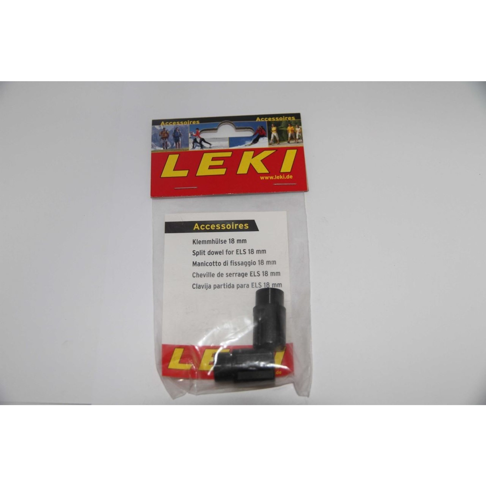 Leki SP Split Dowel Shaft Black 18mm St Kilda Cycles