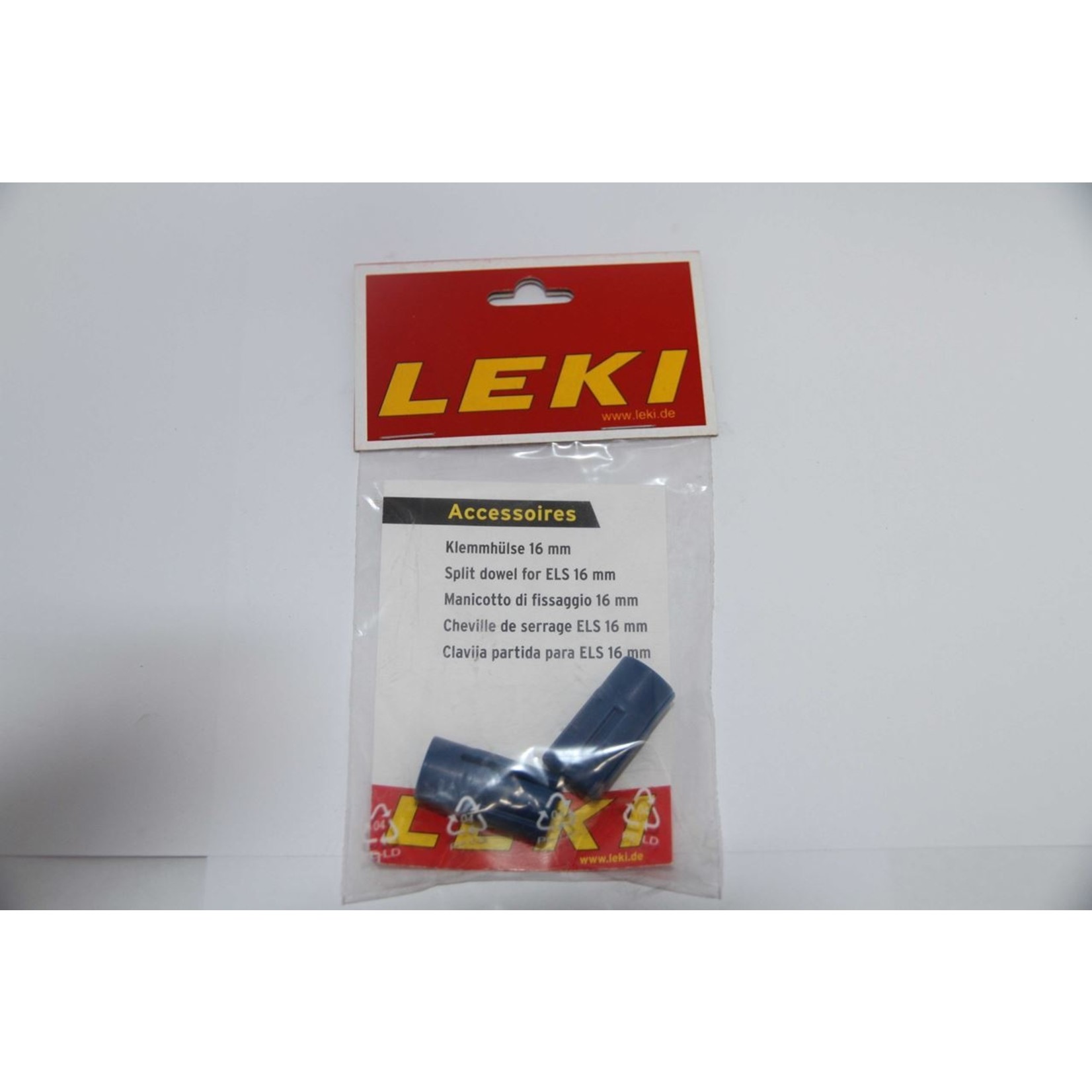 Leki Leki SP Split Dowel Shaft 880716105 - 16mm - Blue