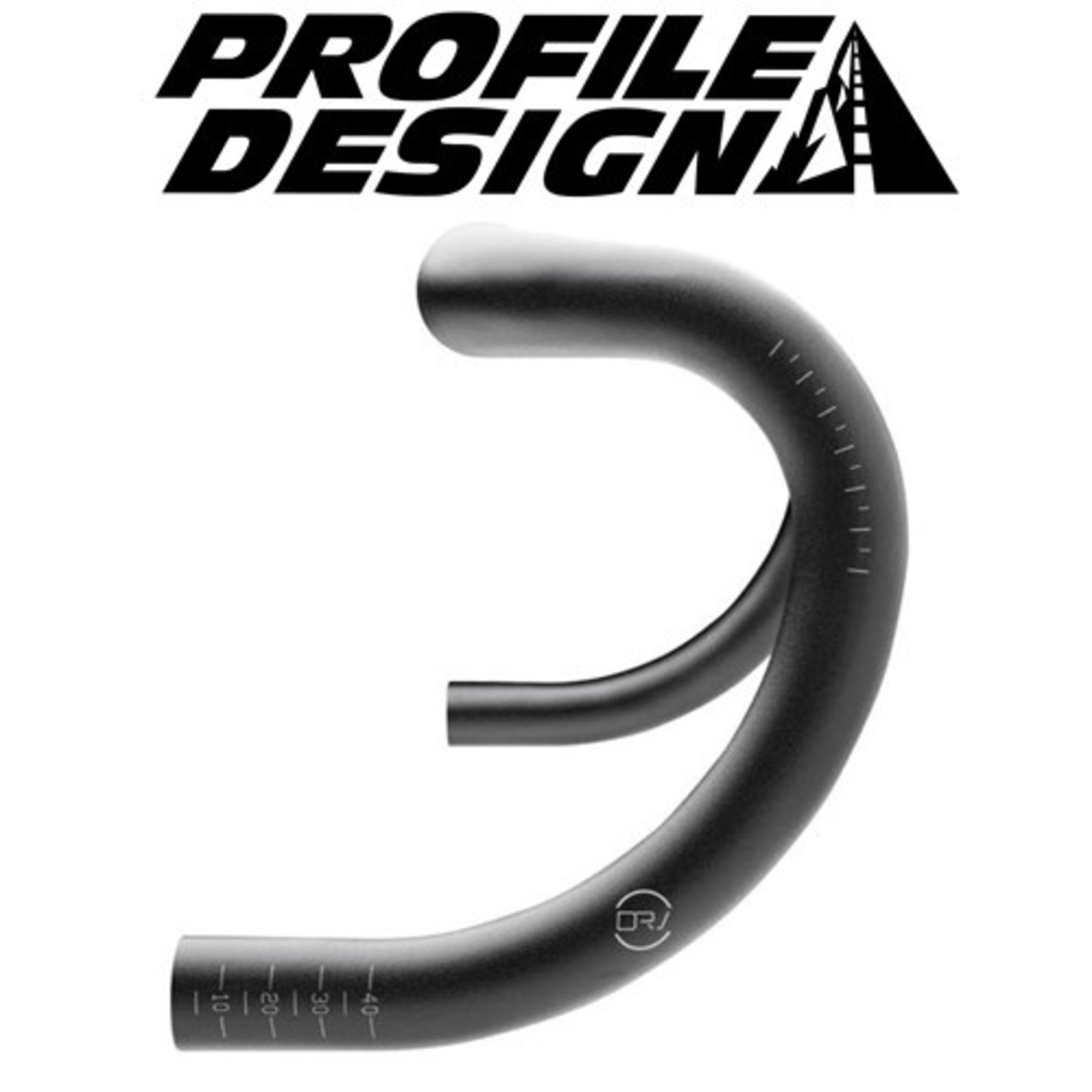 Profile Profile Design Drop Bar - DRV/A -120 Drop - 40cm - Black