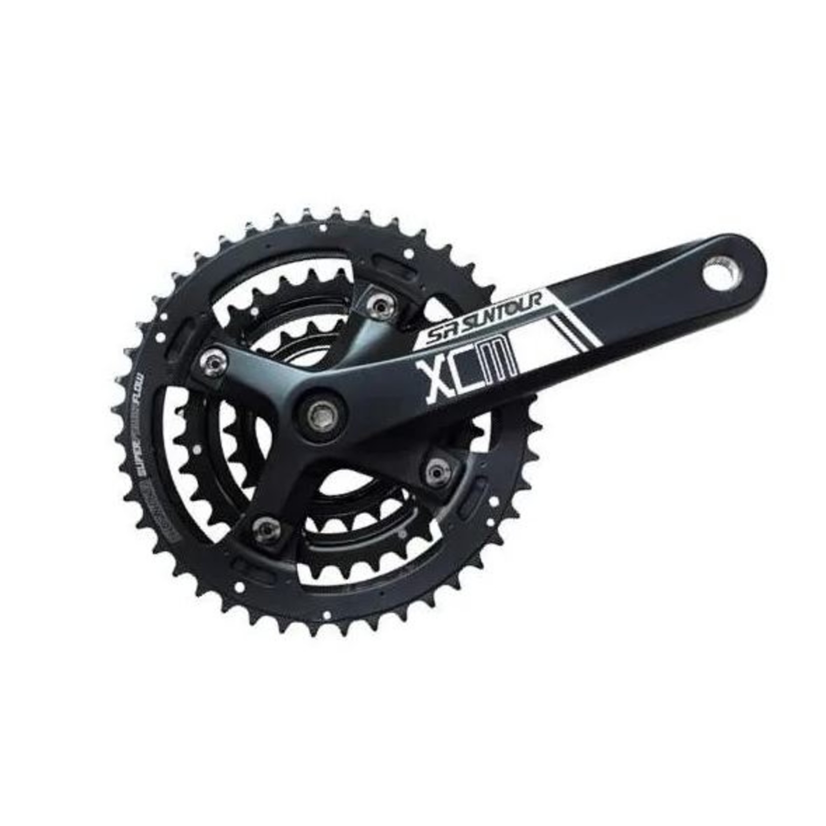 SR Suntour SR Suntour Bike Chainwheel Set - 170mmX48T/36T/26T 3X9 Speed - XCM-T428 - Black