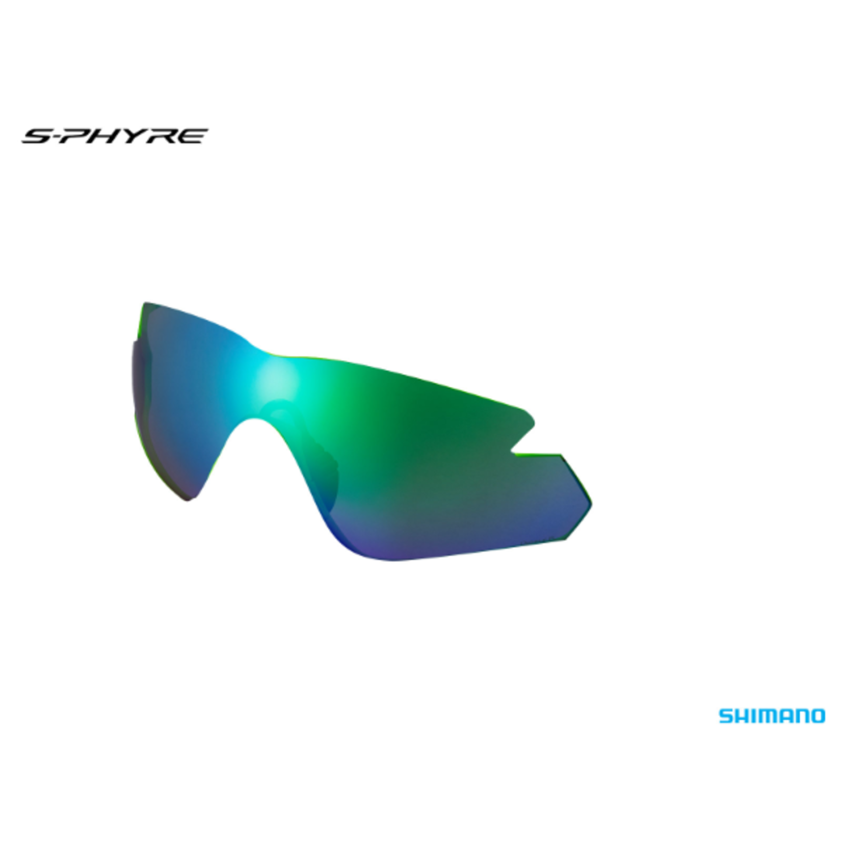 Shimano Shimano Eyewear Spare Lens - S-Phyre X Sphx1 - Optimal Pl Green Mlc