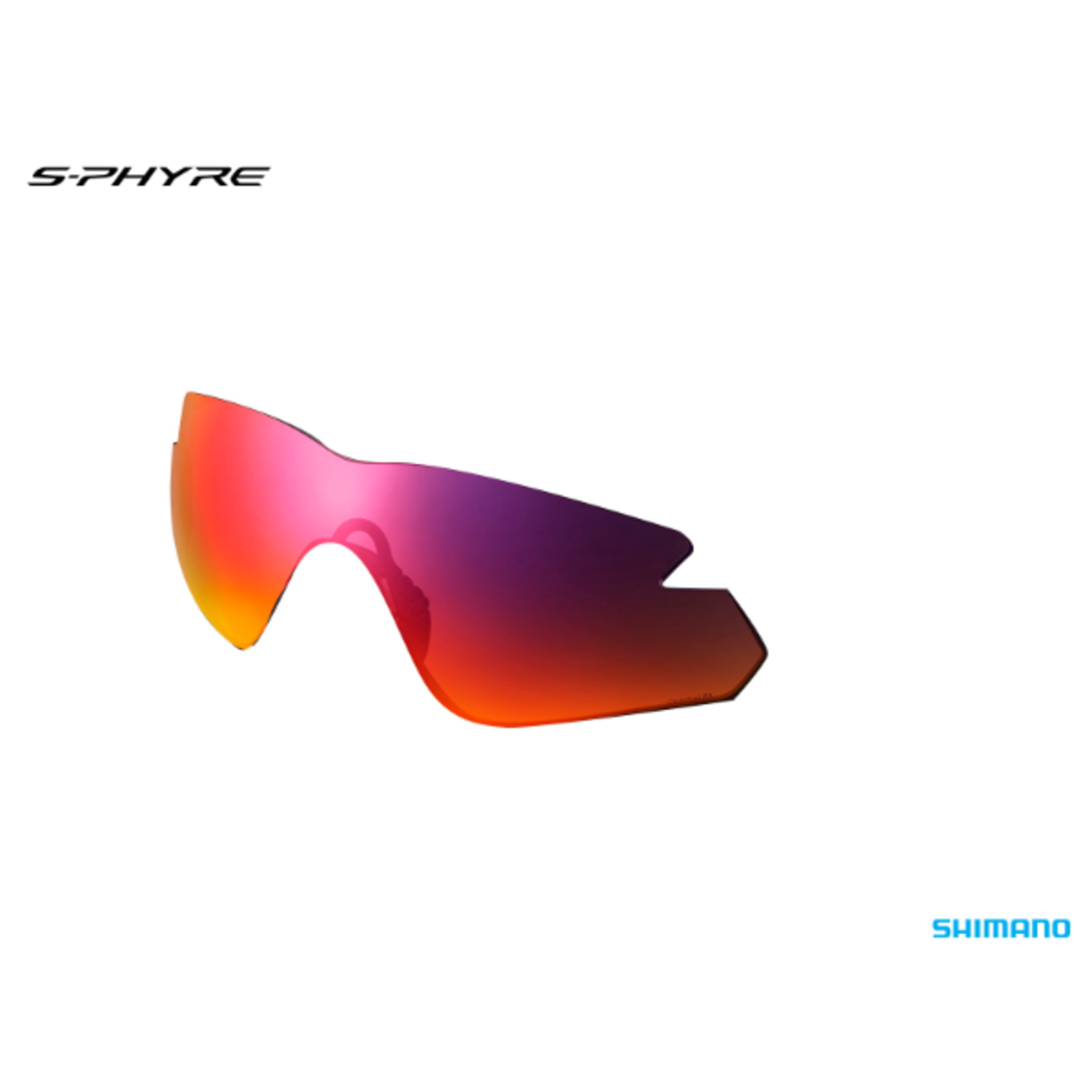 Shimano Shimano Eyewear Spare Lens - S-Phyre X Sphx1 - Optimal Pl Red Mlc