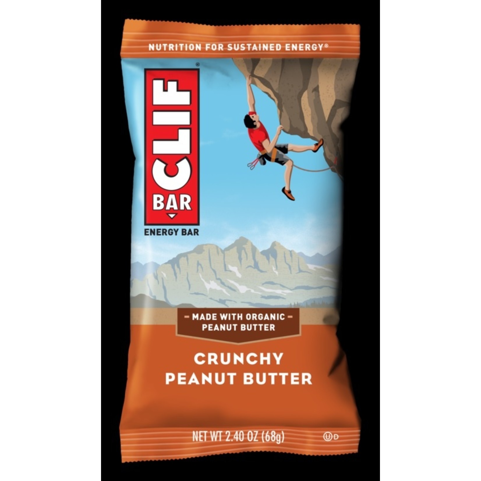 Clif Clif 130008 Crunchy Peanut Butter Energy Bar 70% ORGANIC INGREDIENTS- Pack of 12