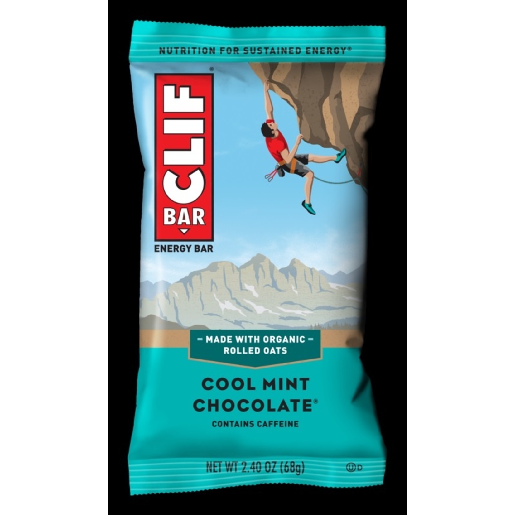 Clif Clif Cool Mint Energy Bar With Caffeine 70% ORGANIC INGREDIENTS - Pack of 12