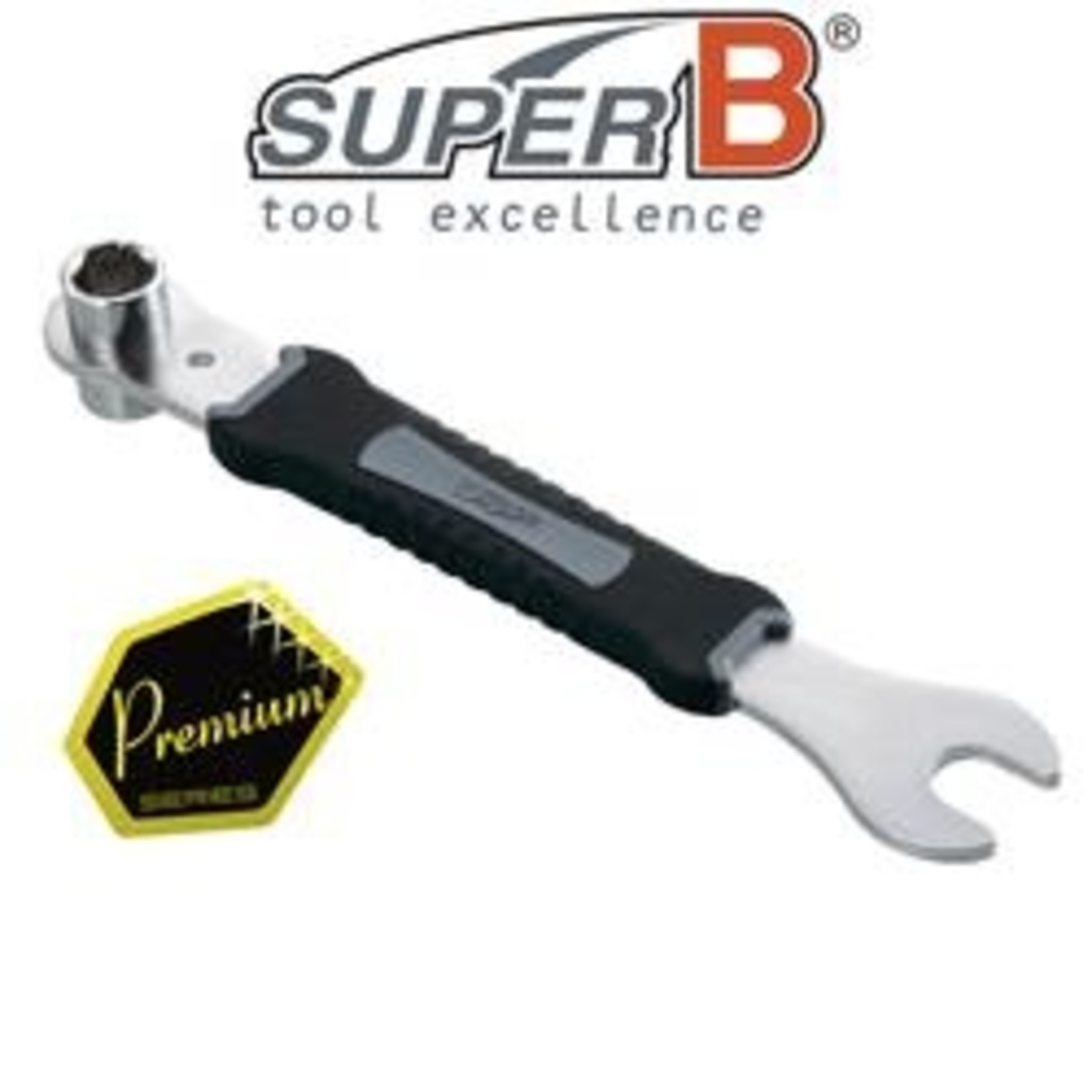 Super B SuperB Multi-Function Pedal Wrench - Moulded Handle For Comfort And Control