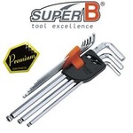 Super B SuperB Pro Hex Key Wrench Set - Made of S2 Steel - Bike Tool - TBTH30