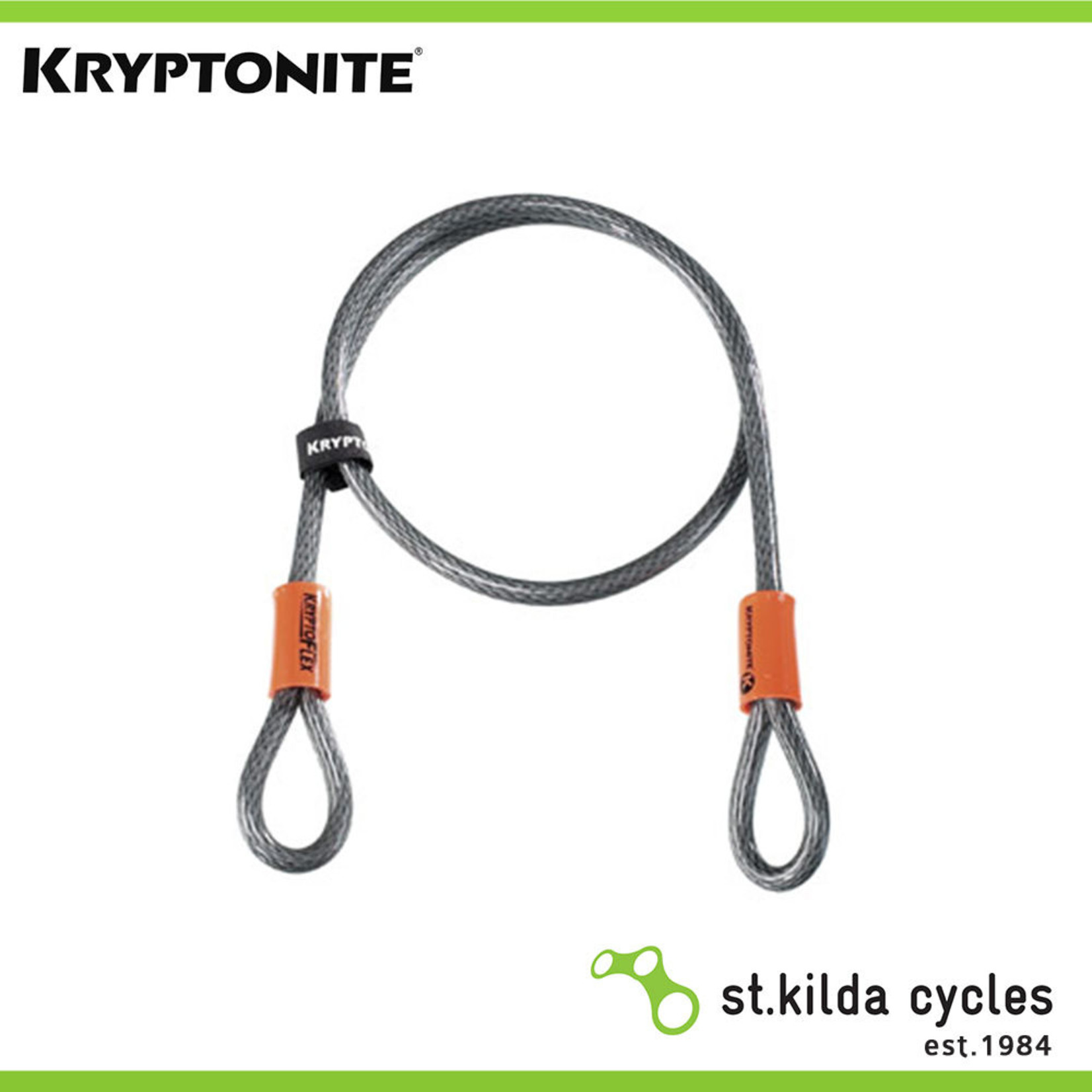 Kryptonite Kryptonite Kryptoflex 1004 Looped Cable Lock 120cm X 10mm (2C)