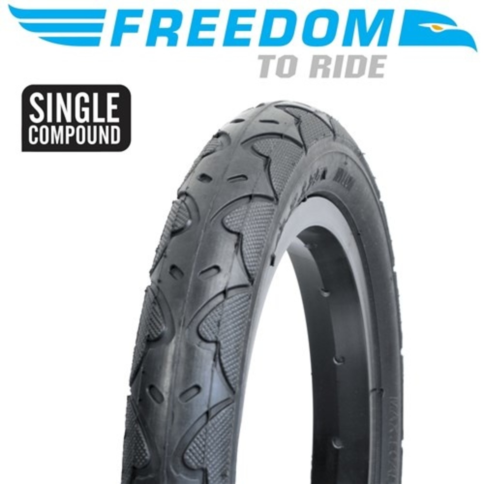 Freedom 2 X Freedom Jogger/Trailer Tyre - Slick - 16" X 1.75" - Single Compound (Pair)