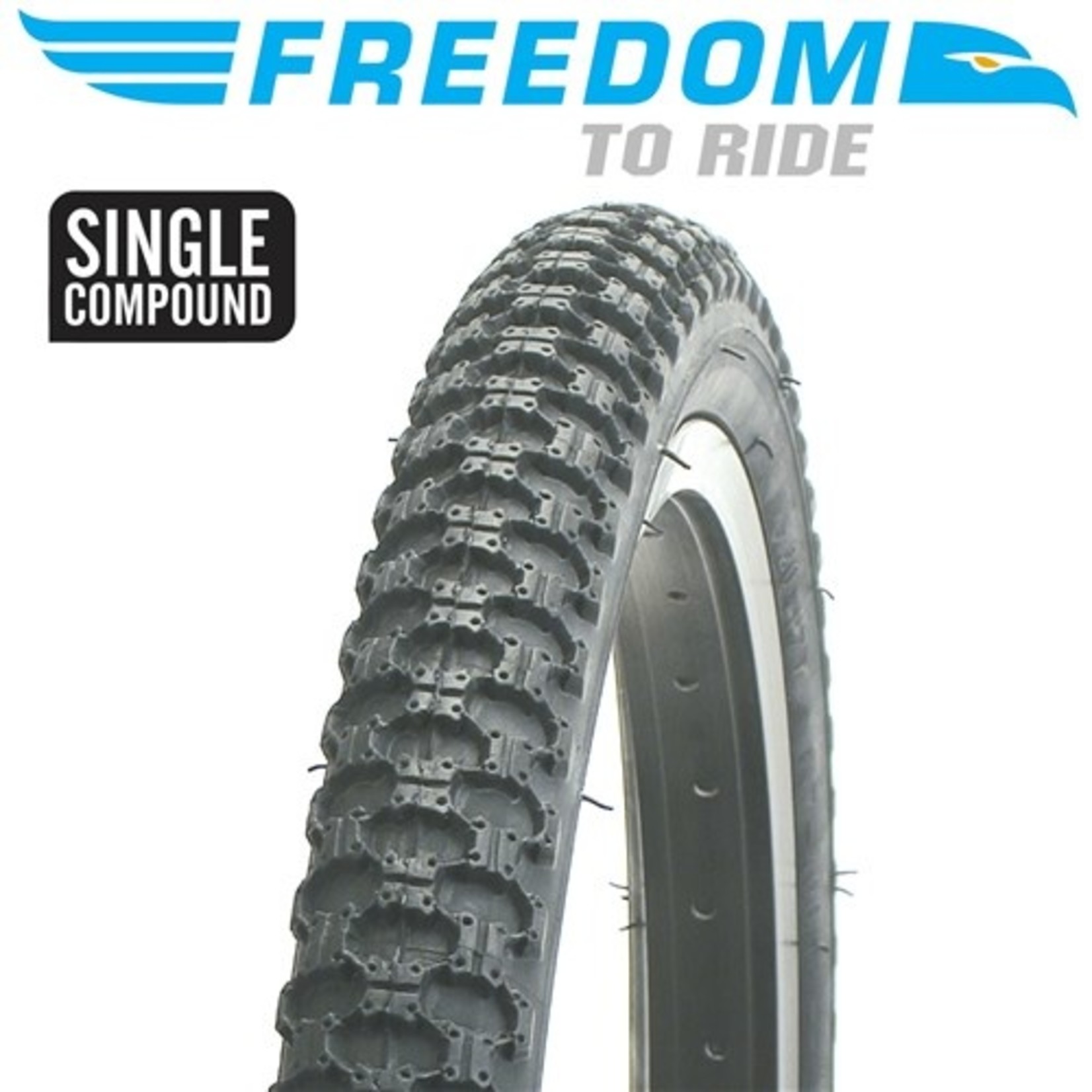 Freedom 2 X Freedom Bike Tyre - MX3 - 20" X 2.125" - Single Compound (Pair)