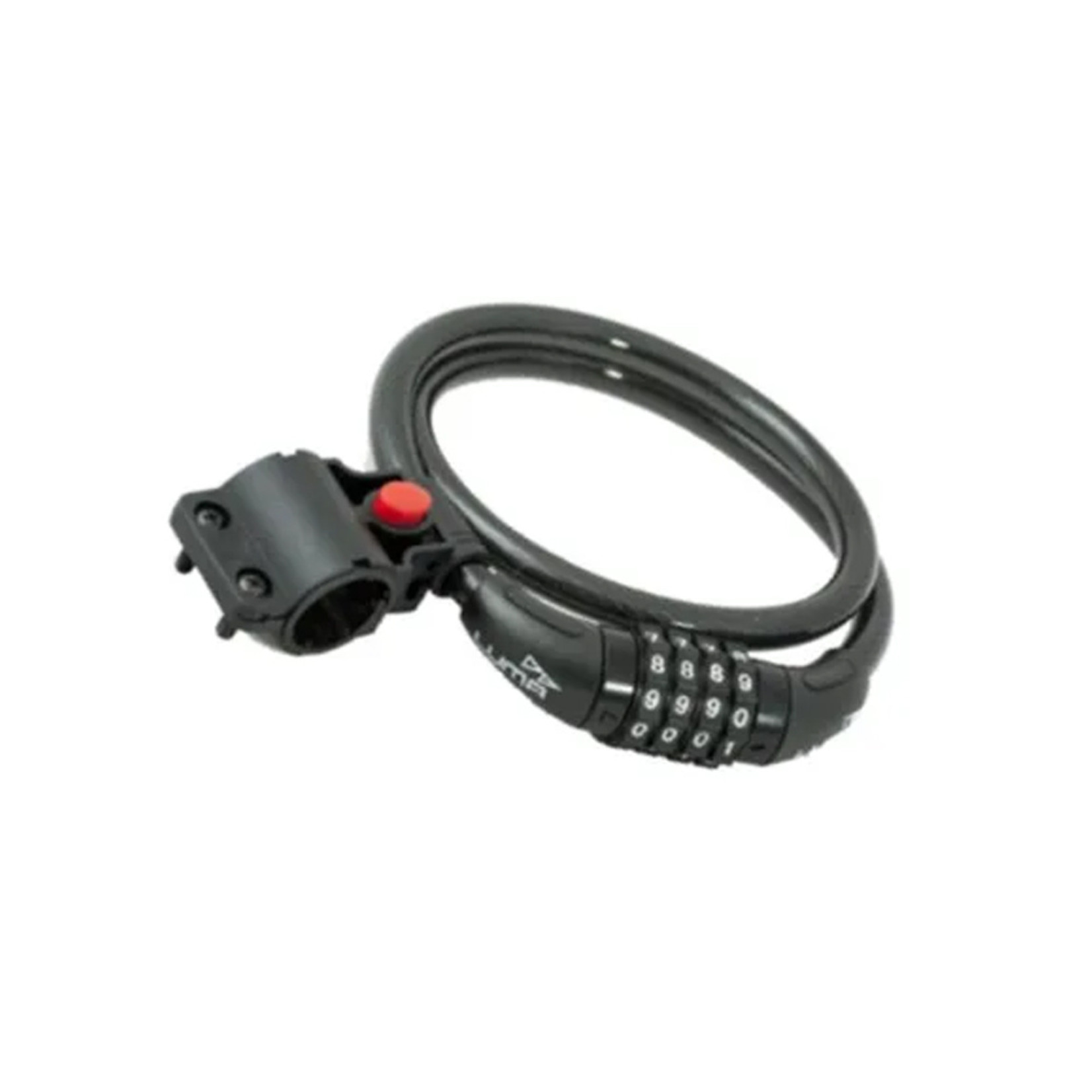 Luma Luma Bike/Cycling Lock Combination Resettable - 12mm X 1500 mm With Bracket