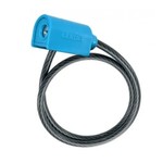 Luma Luma Bike/Cycling Lock - Cable Key Lock - 8mm X 1850mm - Black With Blue