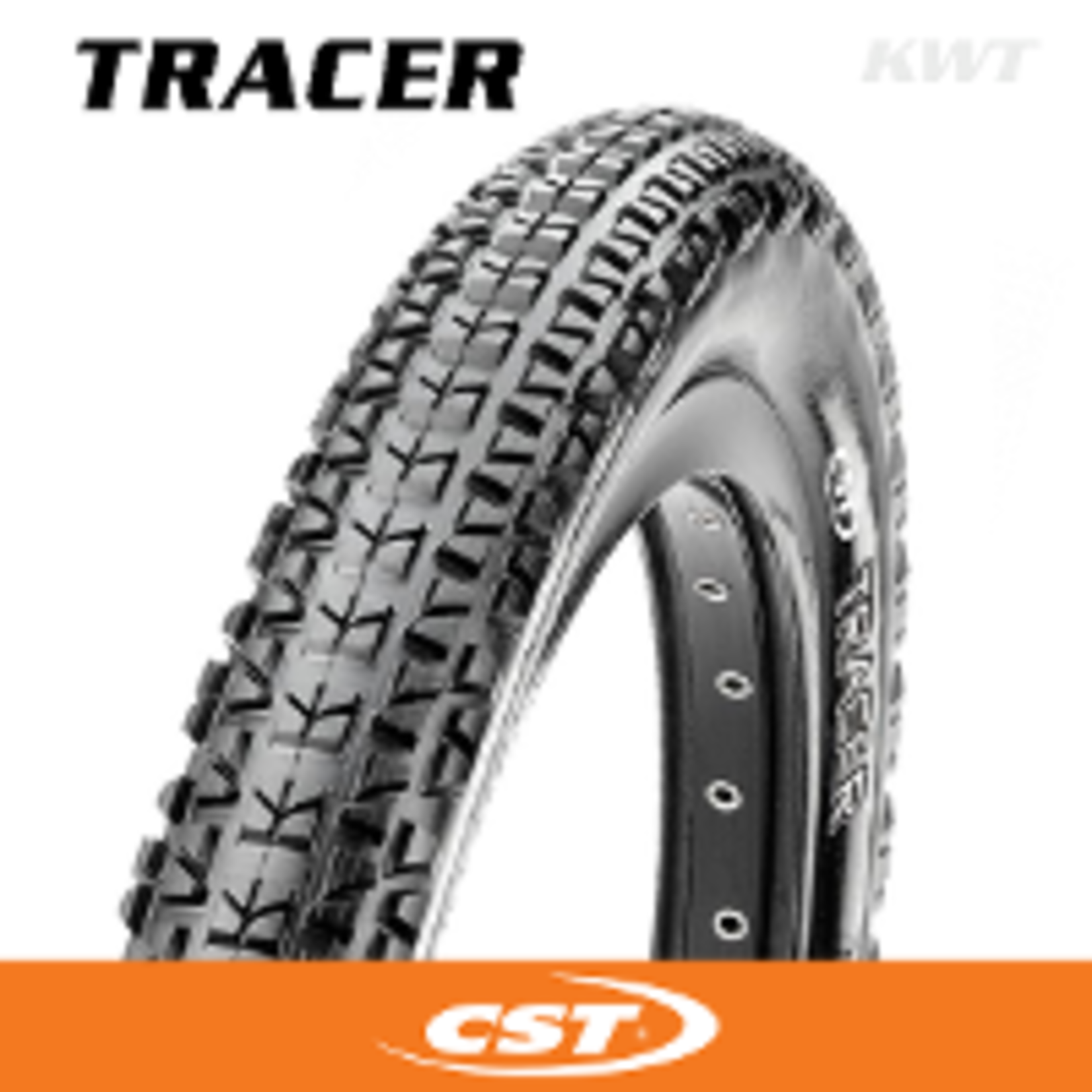 CST CST Bike Tyre - Tracer - 20 X 2.1 - Wirebead - C1751 - Black - Pair