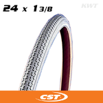 CST CST Bike Tyre - Wheelchair - 24 X 1 3/8 - C245 - Grey - Pair