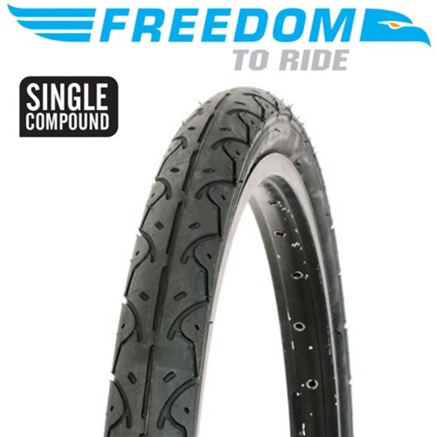 Freedom 2 X Freedom Bike Tyre - MTB Groove - 26" X 1.9" - Single Compound (Pair)
