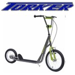 Torker Torker Scooter - Power Plant - 16"/12" Wheels - Alloy Rims - Grey/Green