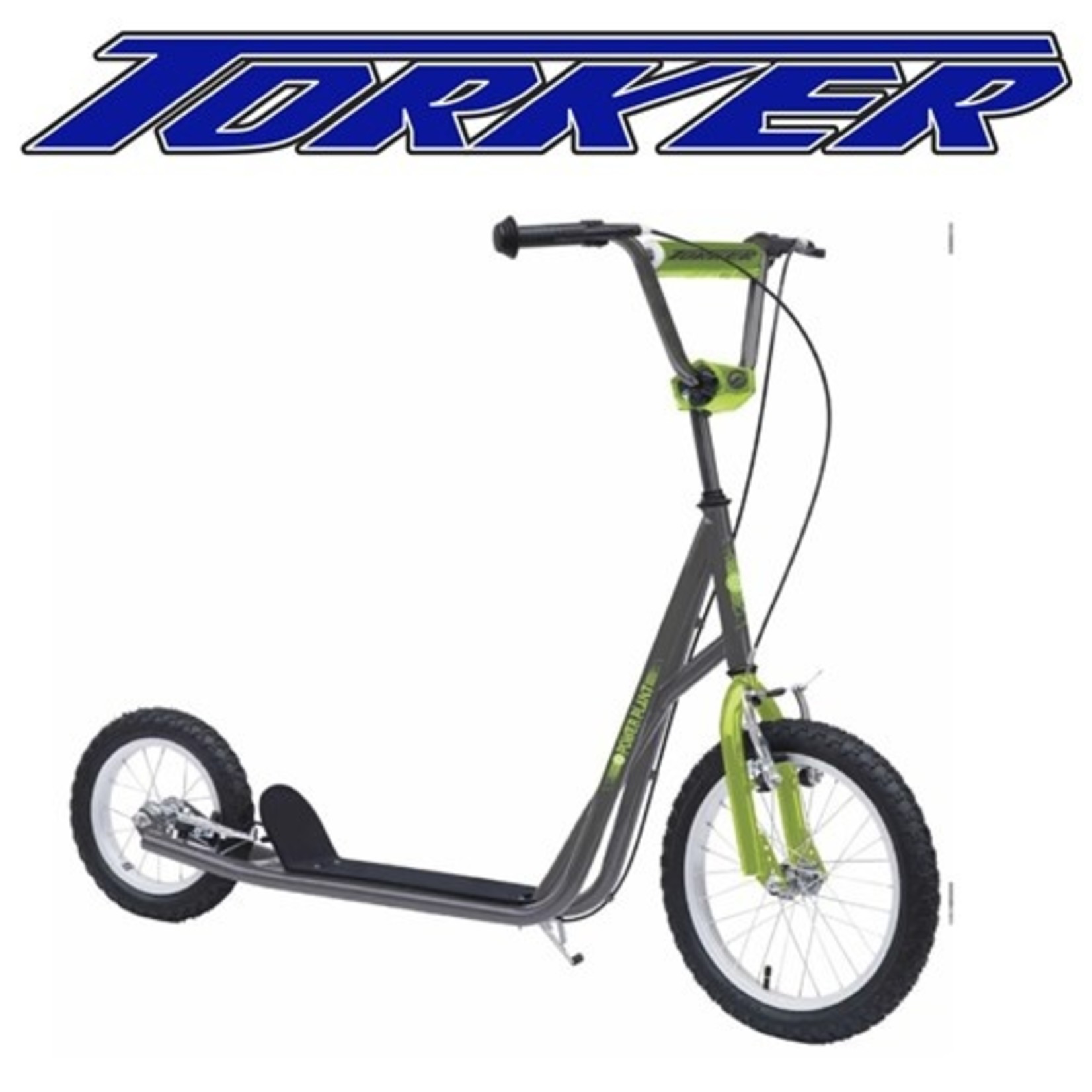 Torker Scooter Power Plant 16"/12" Wheels Grey/Green St Kilda
