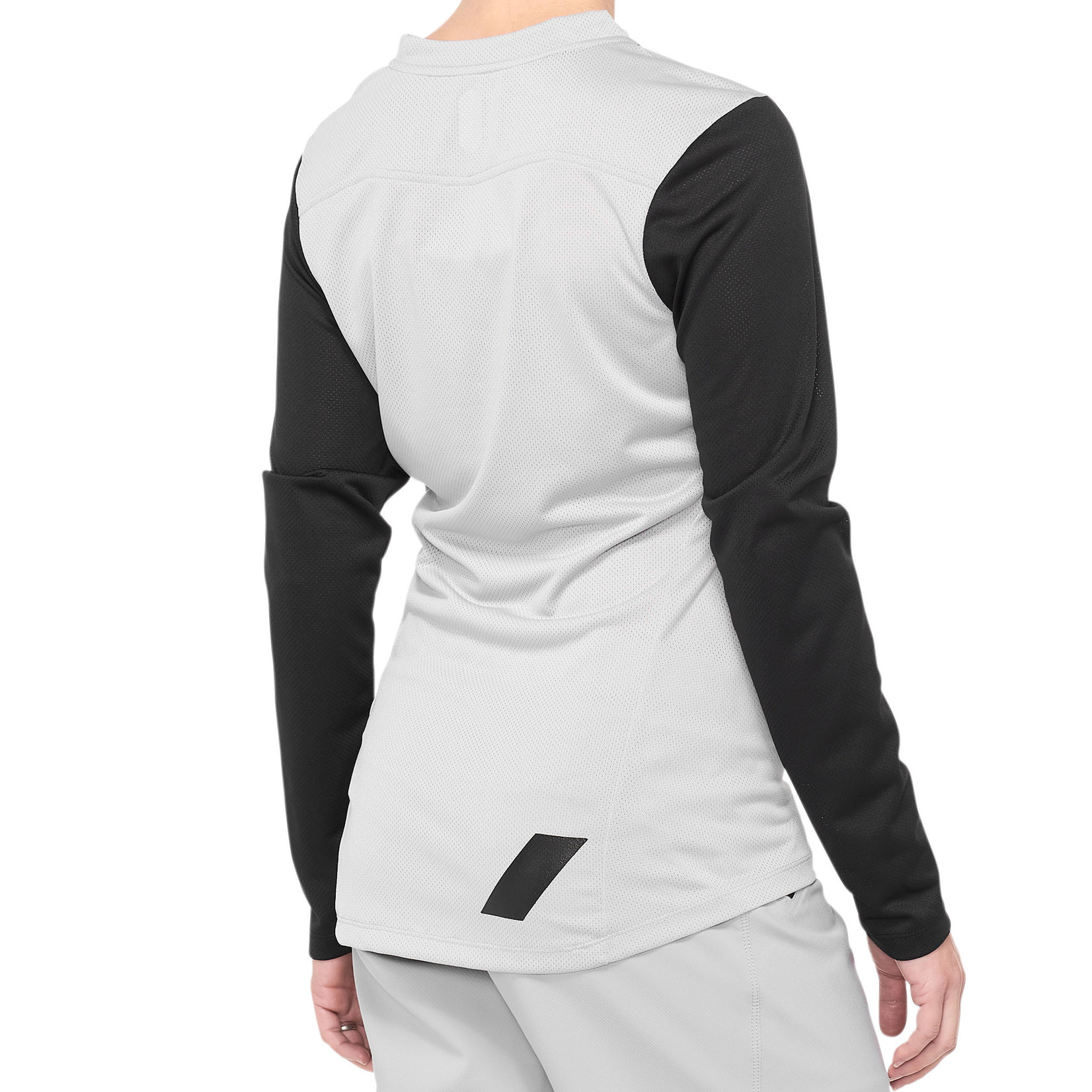 100% Ridecamp Women's Bike Gear Long Sleeve Jersey - Grey/Black