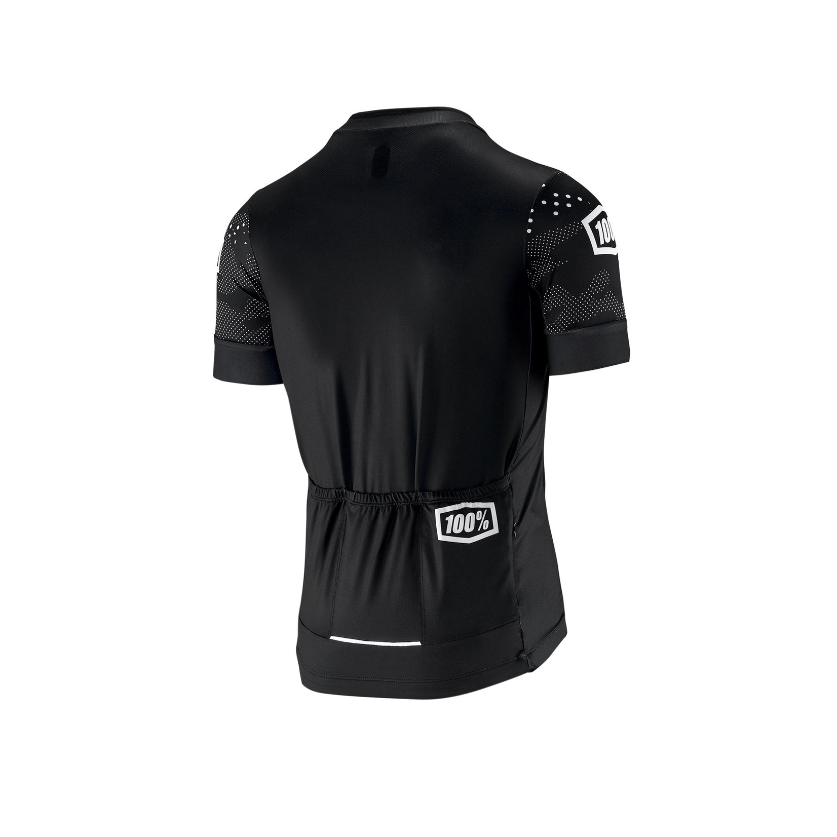 100% Exceeda Nylon/Spandex/Silicone Bike Gear Jersey - Black