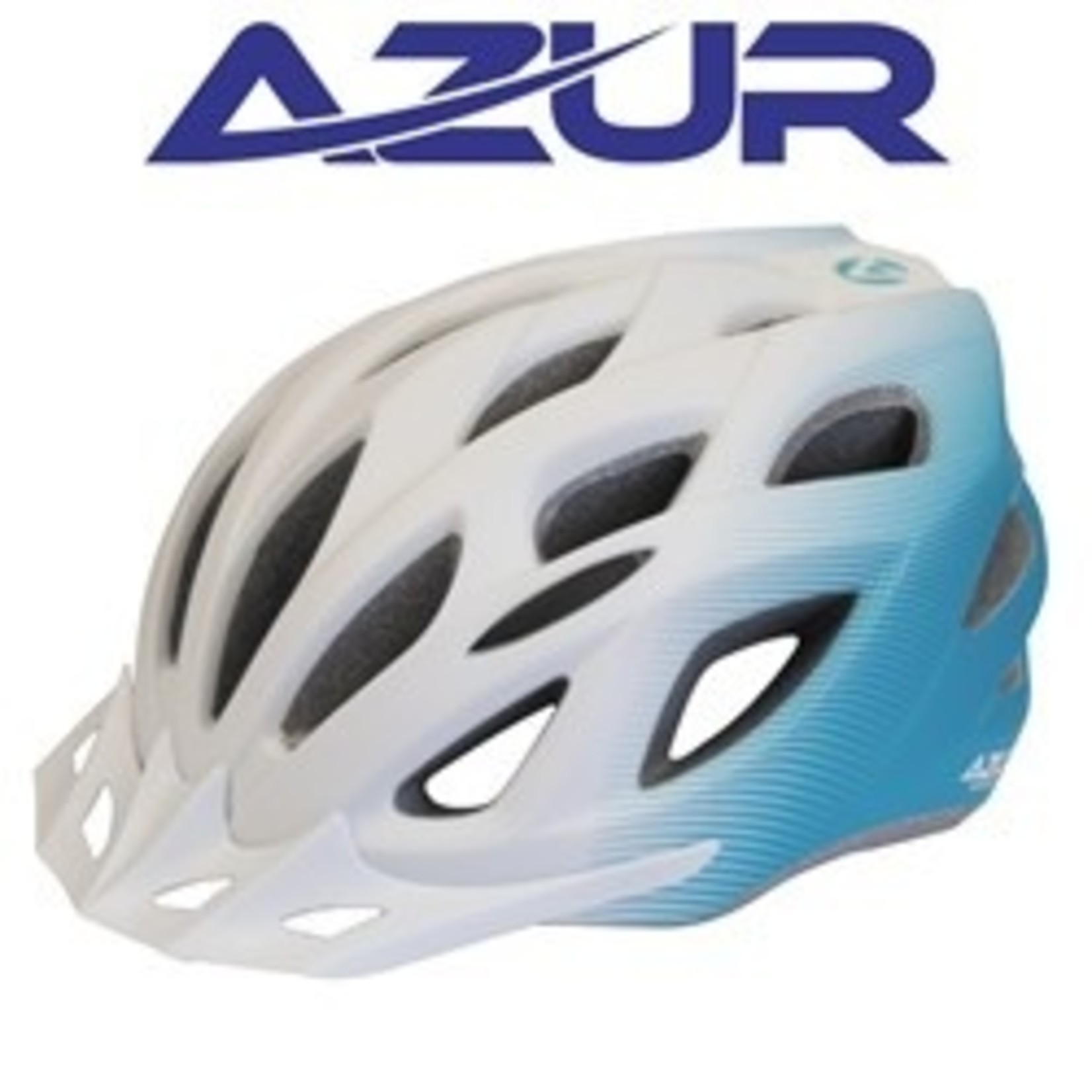 Azur Azur Bike Helmet-L61 Series Dial Comfort Fit System - Satin White Bubblegum Fade