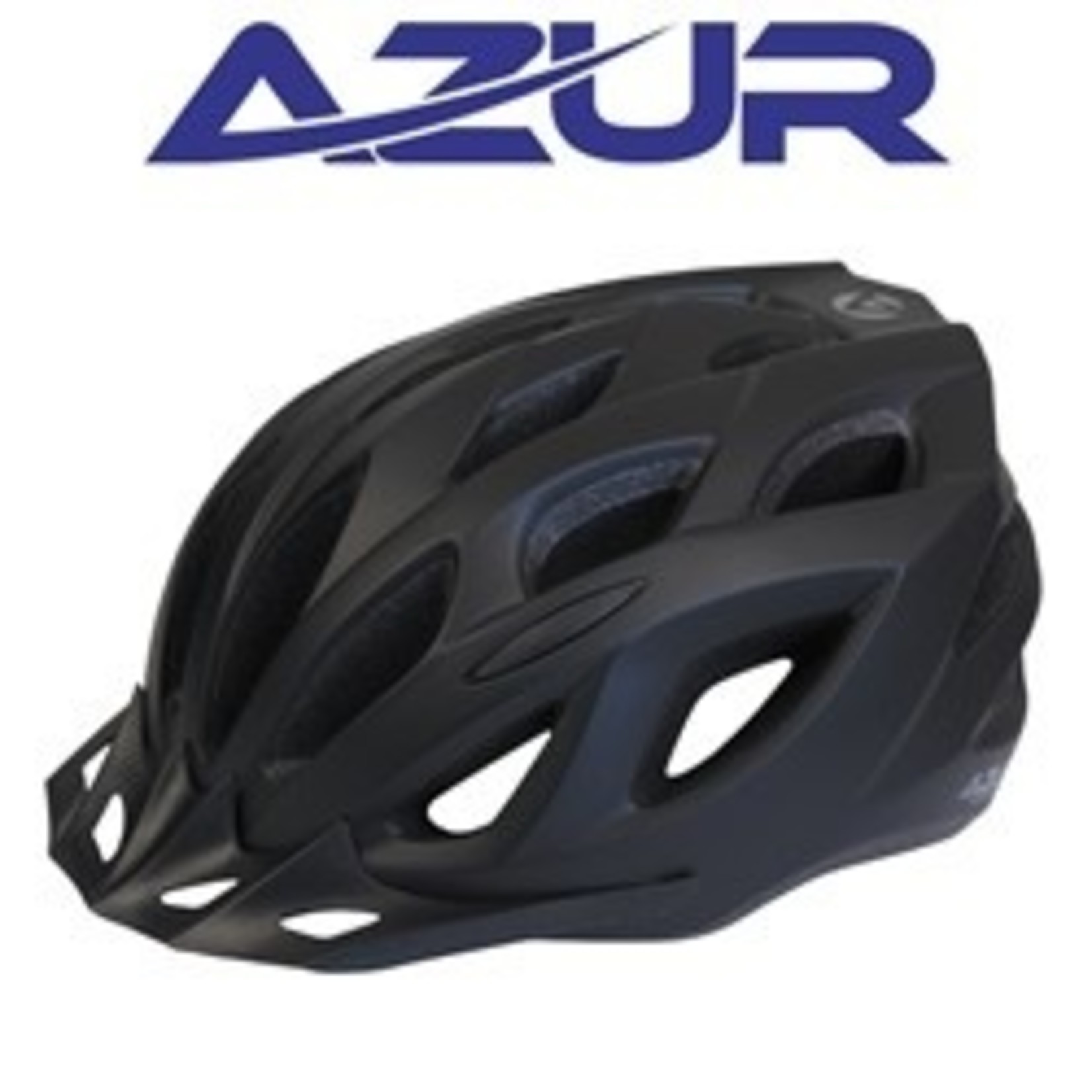 Azur Azur Bike Helmet - L61 Series - Satin Black Lightweight In-Mould Shell