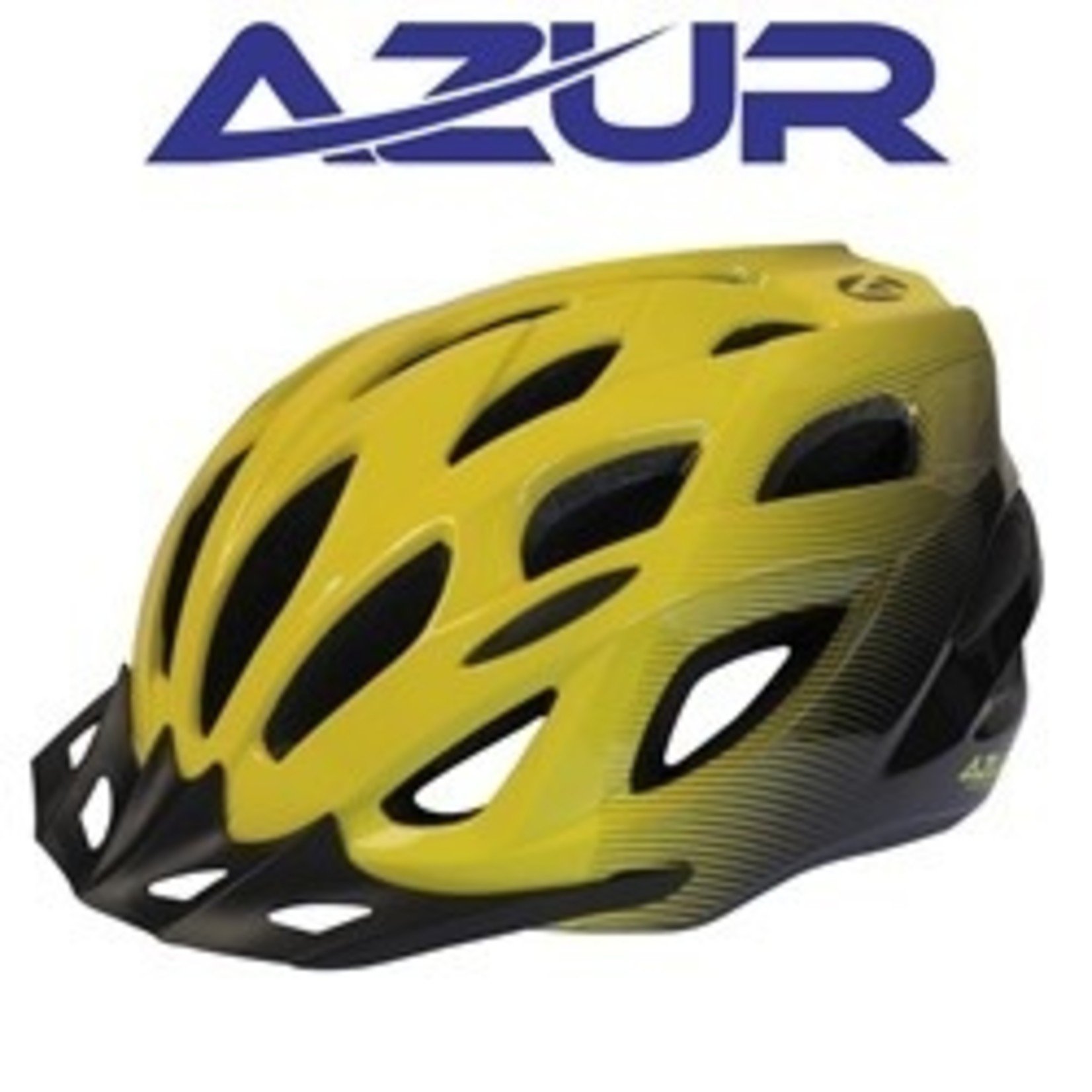Azur Azur Bike Helmet - L61 Series Dial Comfort Fit System - Gloss Neon/Black Fade