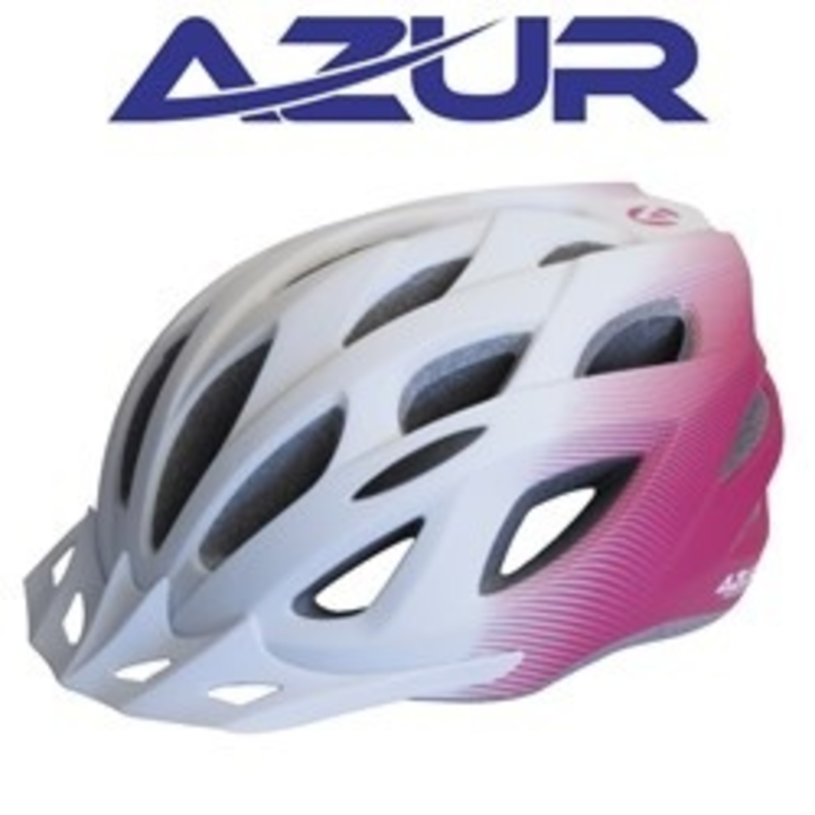 Azur Azur Bike Helmet - L61 Series - Pink/White Fade Lightweight in-Mould shell