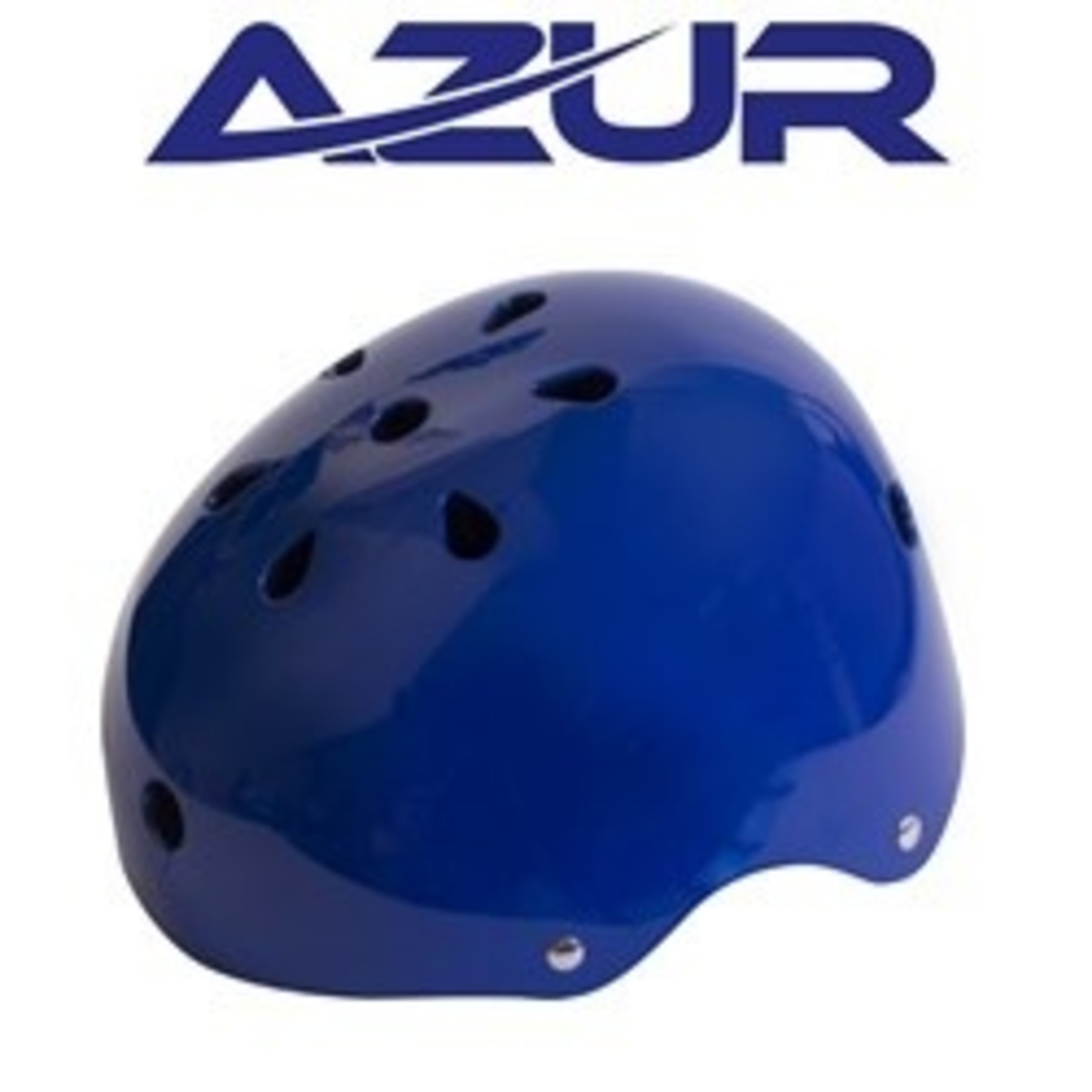 Azur Azur Bike Helmet U80 Series Dial Comfort Fit System - Blue Gloss