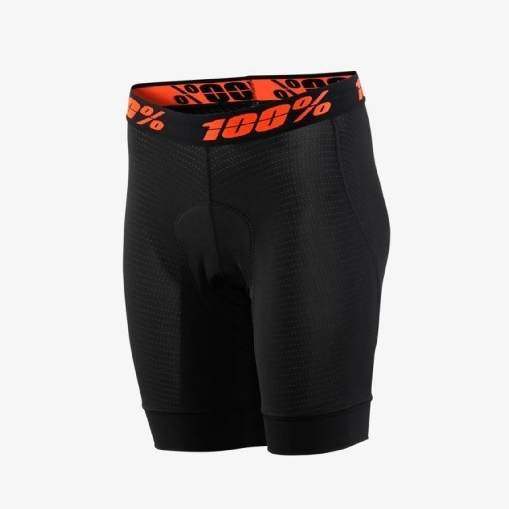 100% Crux Bike Gear Women's Liner Short - Black 90% Polyester, 10% Elastane