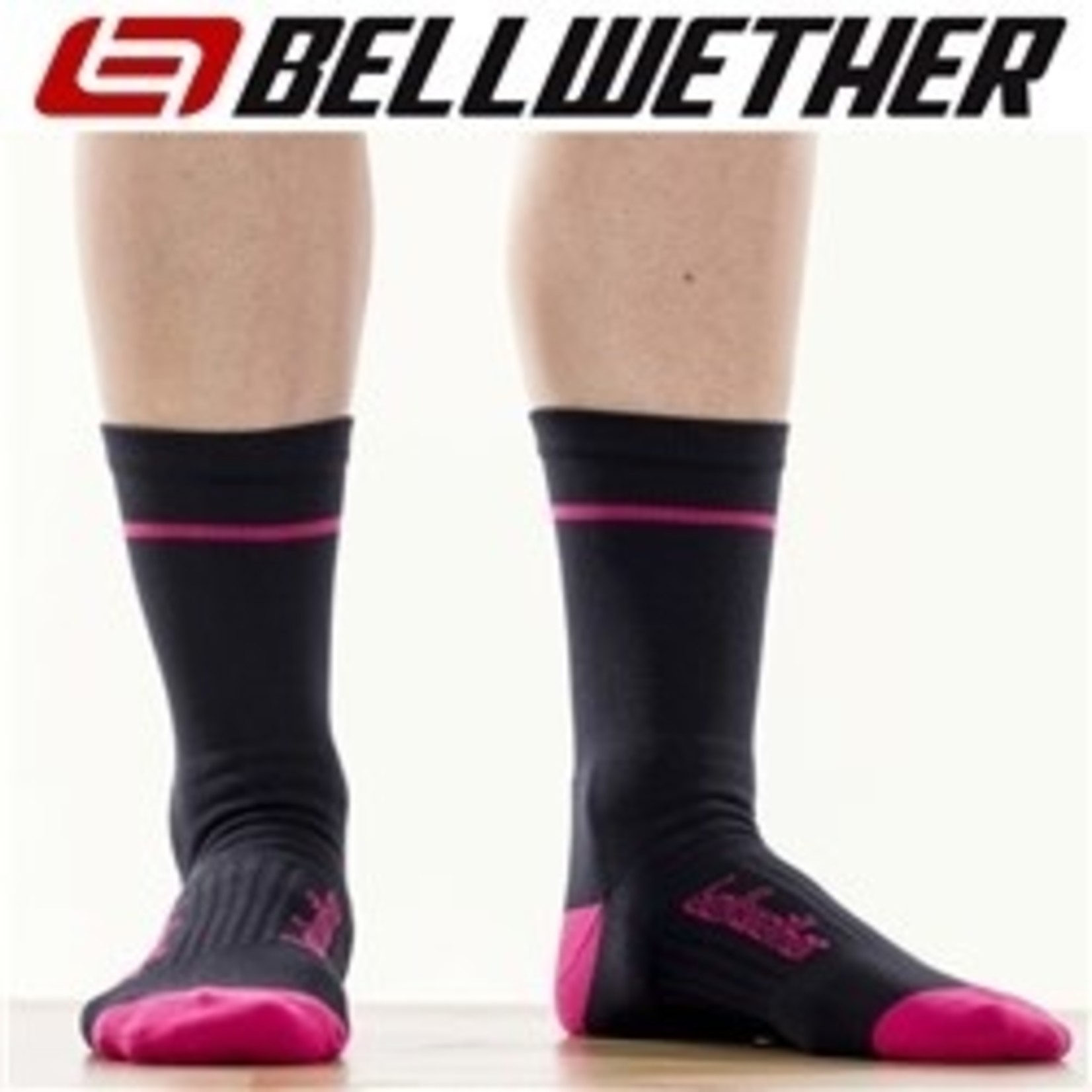 Bellwether Bellwether Cycling Sock - Optime Sock - Black/Berry