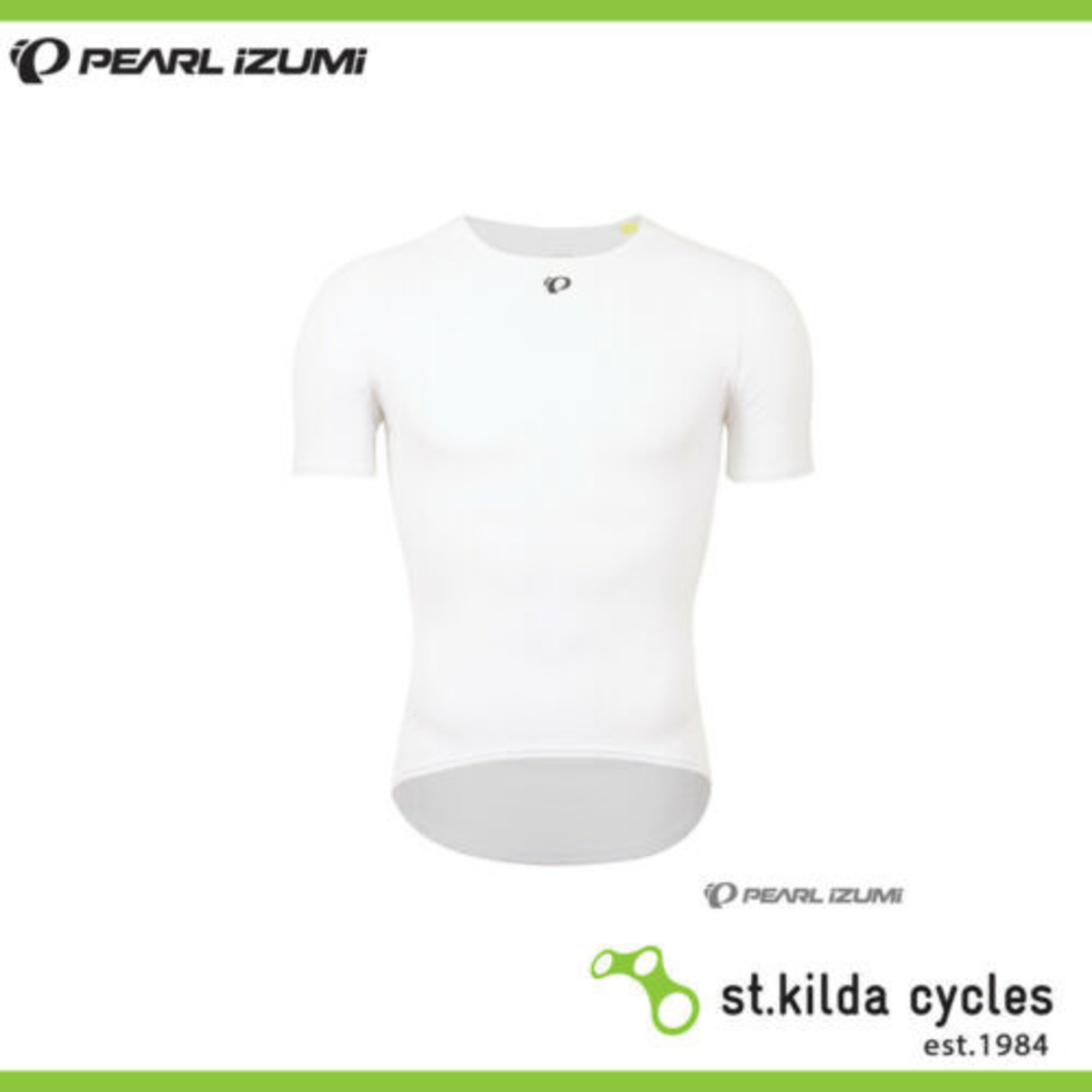 Pearl Izumi Pearl Izumi Transfer Mesh Short Sleeve Base Layer - White Fabric Mesh