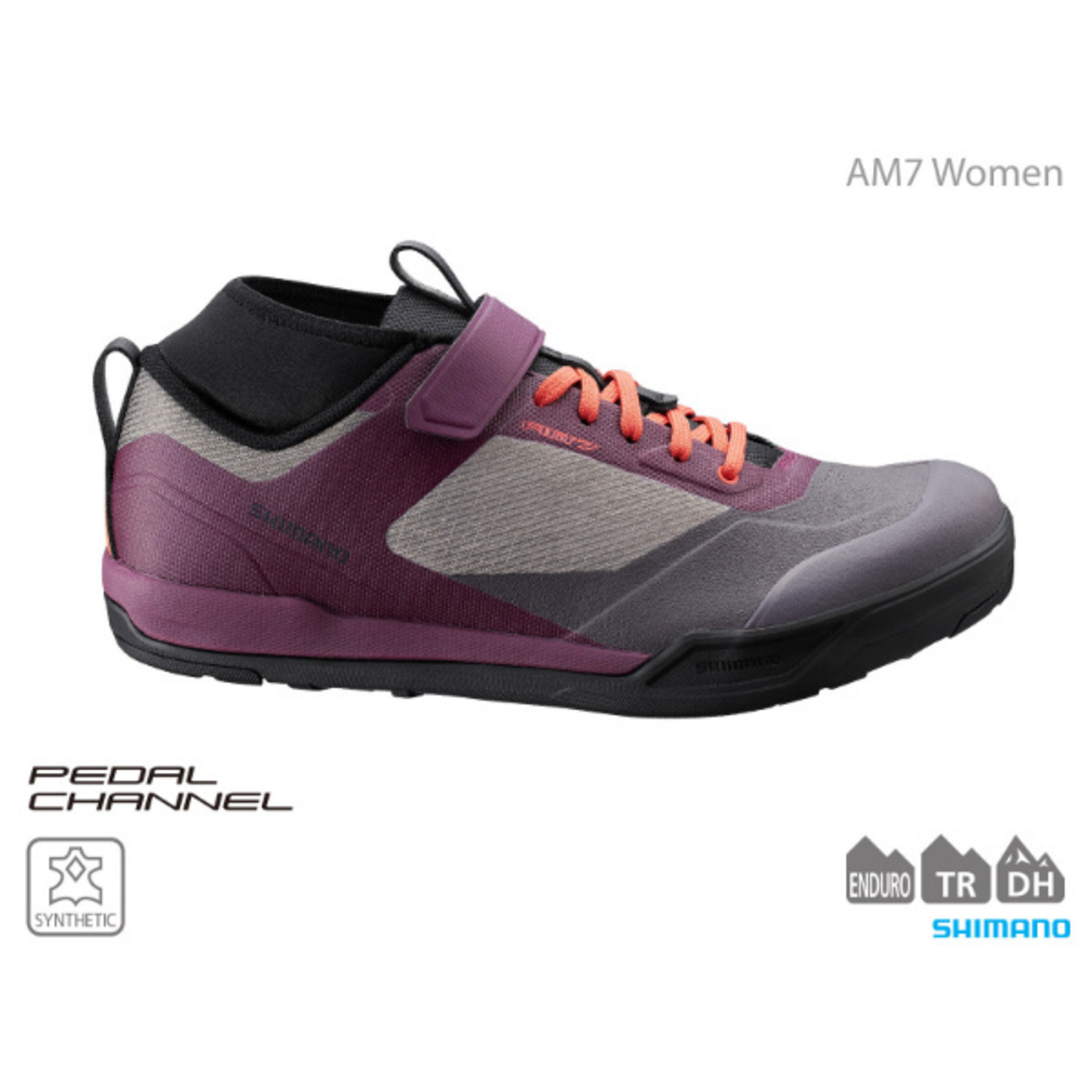 Shimano Shimano SH-AM702 Women's Freeride Shoes - Grey - Material :Synthetic