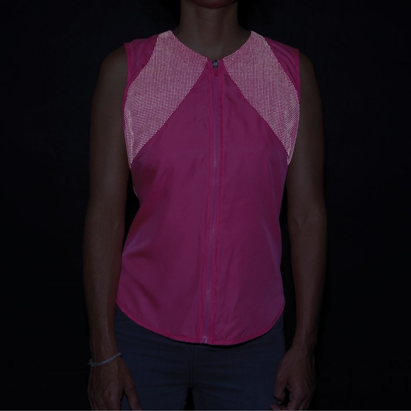 Monkey See MonkeySee Women High Visibility Vest - Pink  Fabric-Polyester