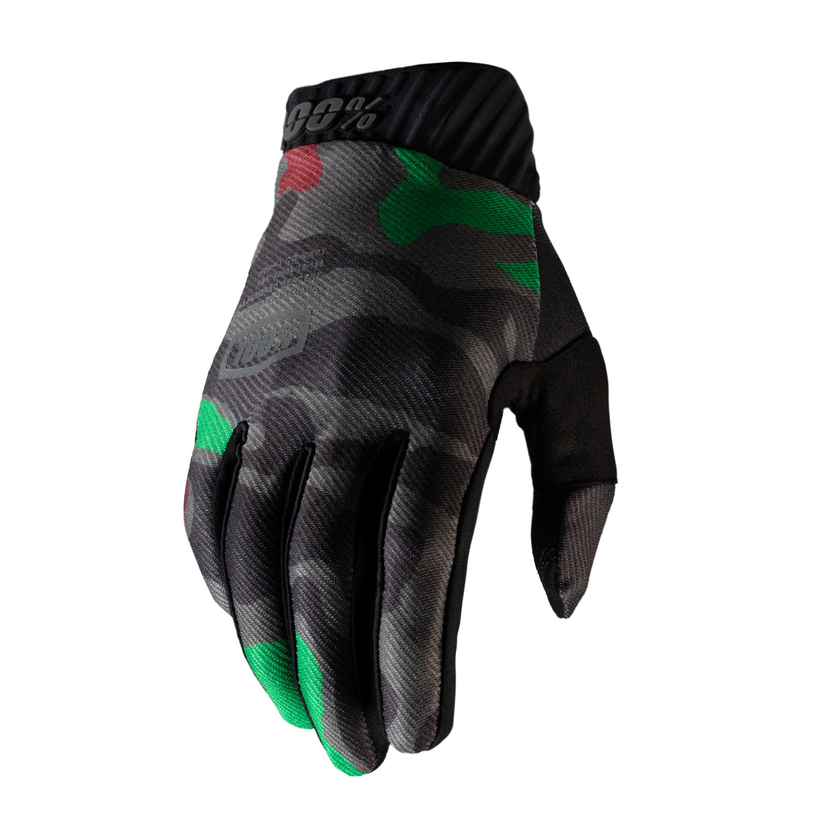 100% Ridefit Cycling Glove - Black Camo