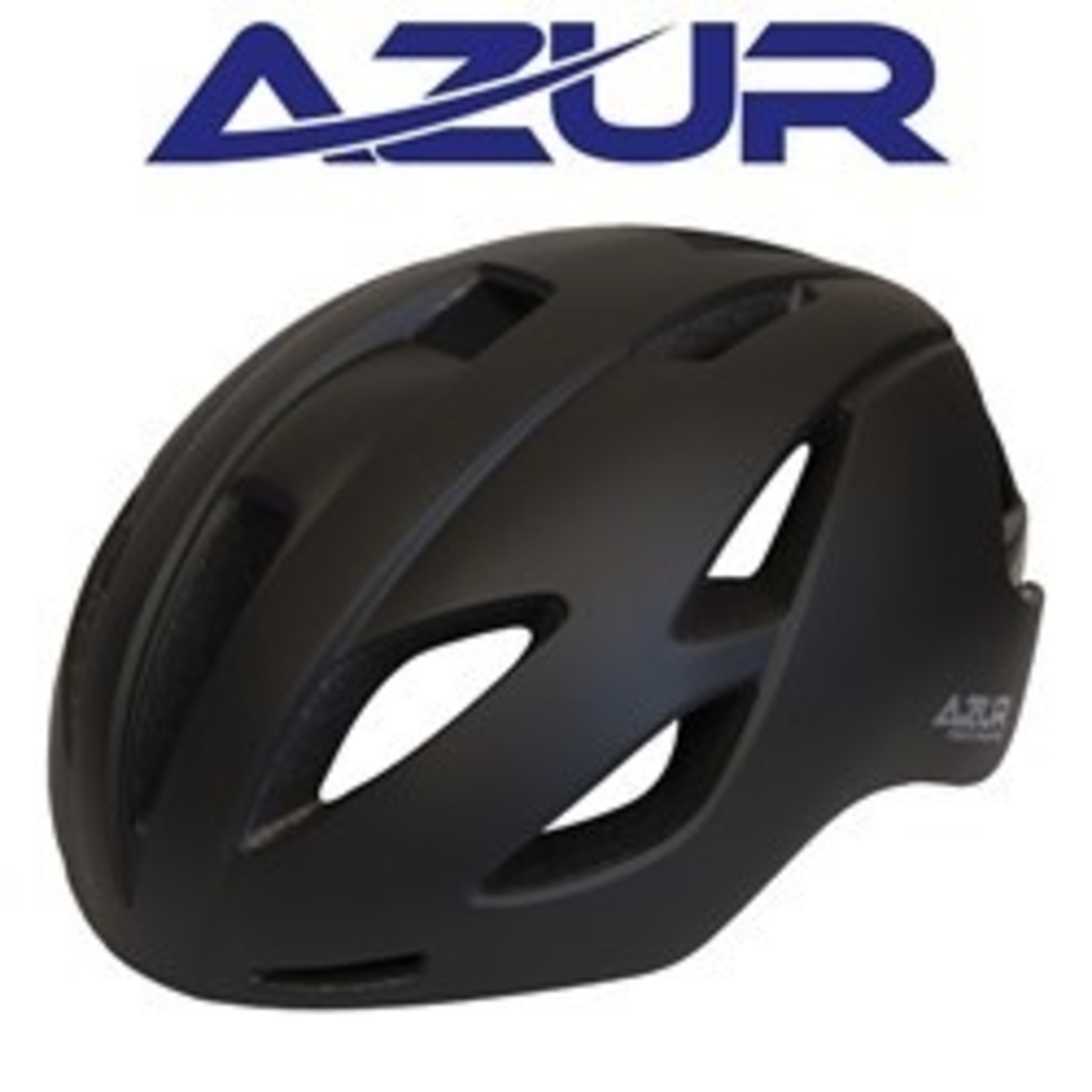 Azur Azur Bike Helmet - RX1 Road - Black Lightweight In-Mould Shell