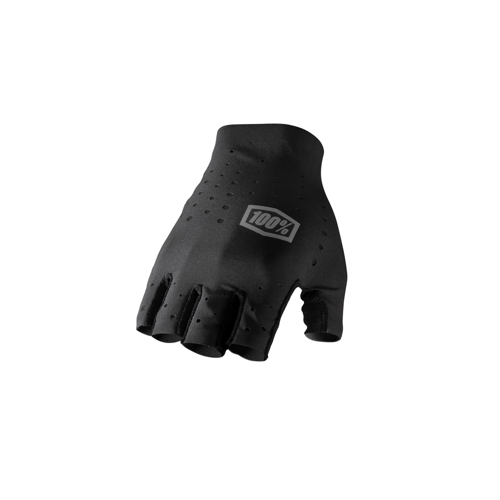 100 Percent 100% Sling Short Finger Glove - Black Ultra-Lightweight 4-Way Stretch