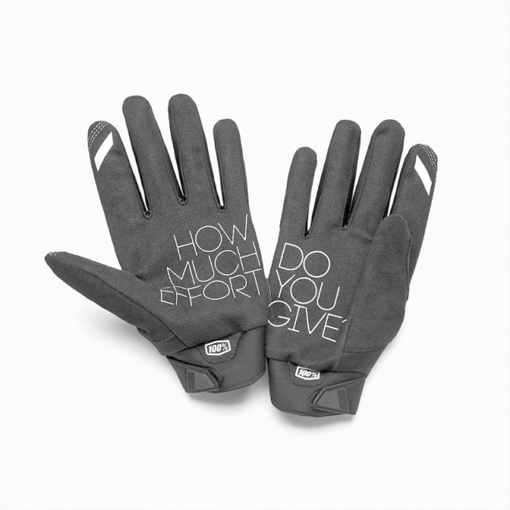 100% BRISKER Women's Glove - Black/Grey