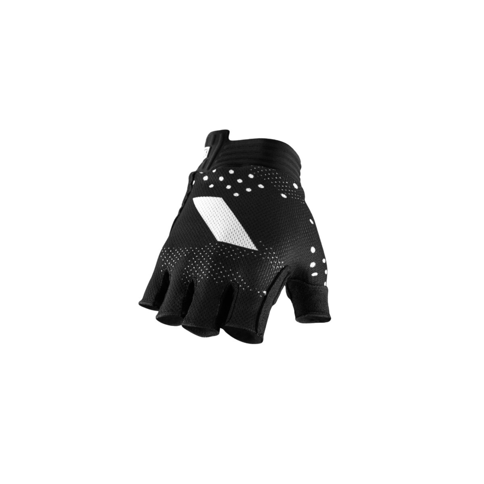 100% Exceeda Gel Women's Short Finger Glove - Black