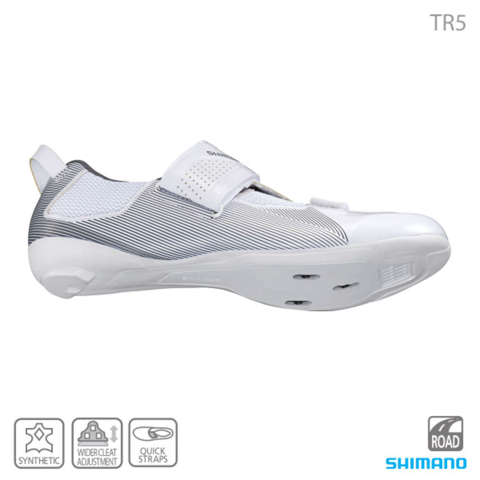 Shimano Shimano Sh-TR501 Triathlon Shoes - White Advanced Fit And Performance Technology