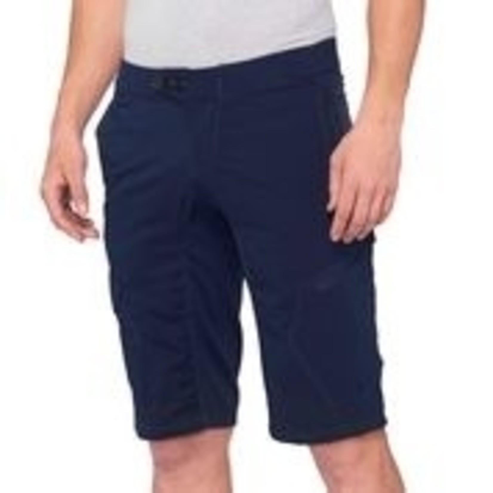 100% Ridecamp Bike Gear Men's 100% Polyester Shorts - Navy -Breathable, Comfort