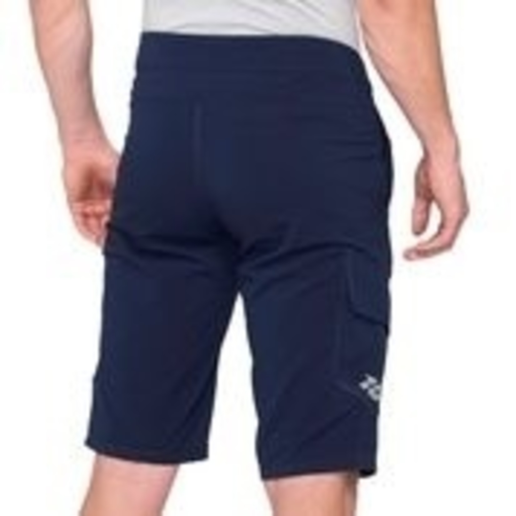 100% Ridecamp Bike Gear Men's 100% Polyester Shorts - Navy -Breathable, Comfort