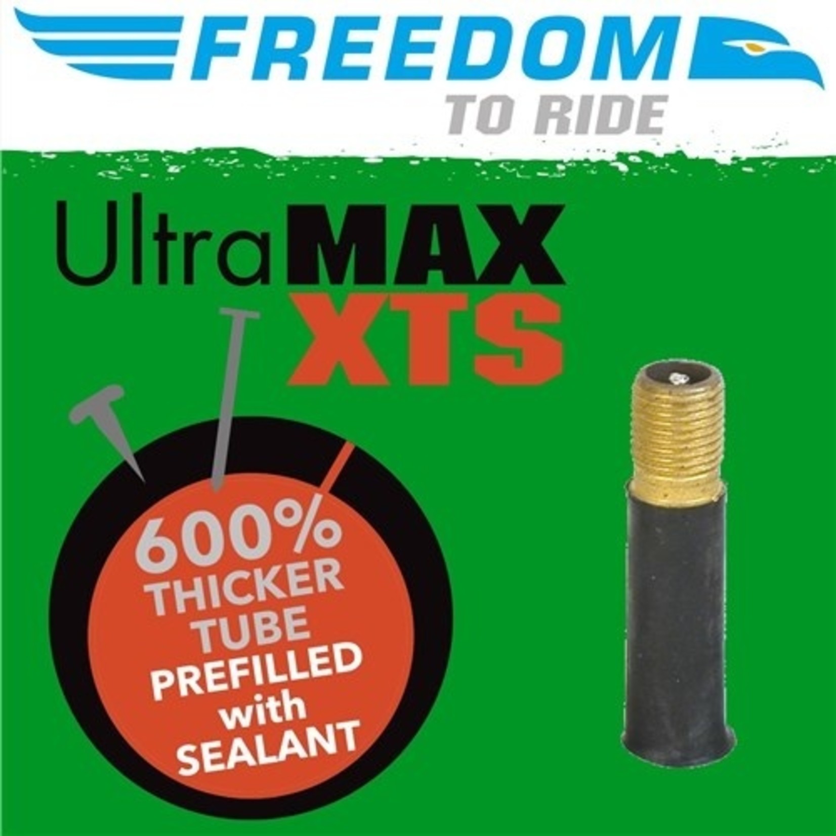 Freedom Freedom UltraMAX Bike Tube - 24" X 1.75"/2.125" - Schrader Valve 48mm